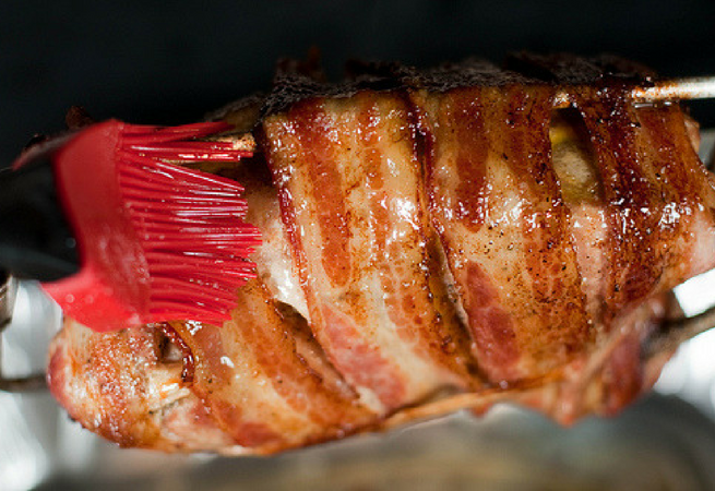 Bacon Wrapped Pheasant 